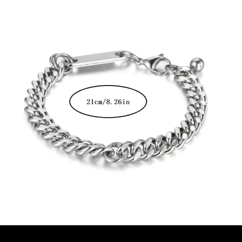 Stainless steel Cuban Chain Bracelet